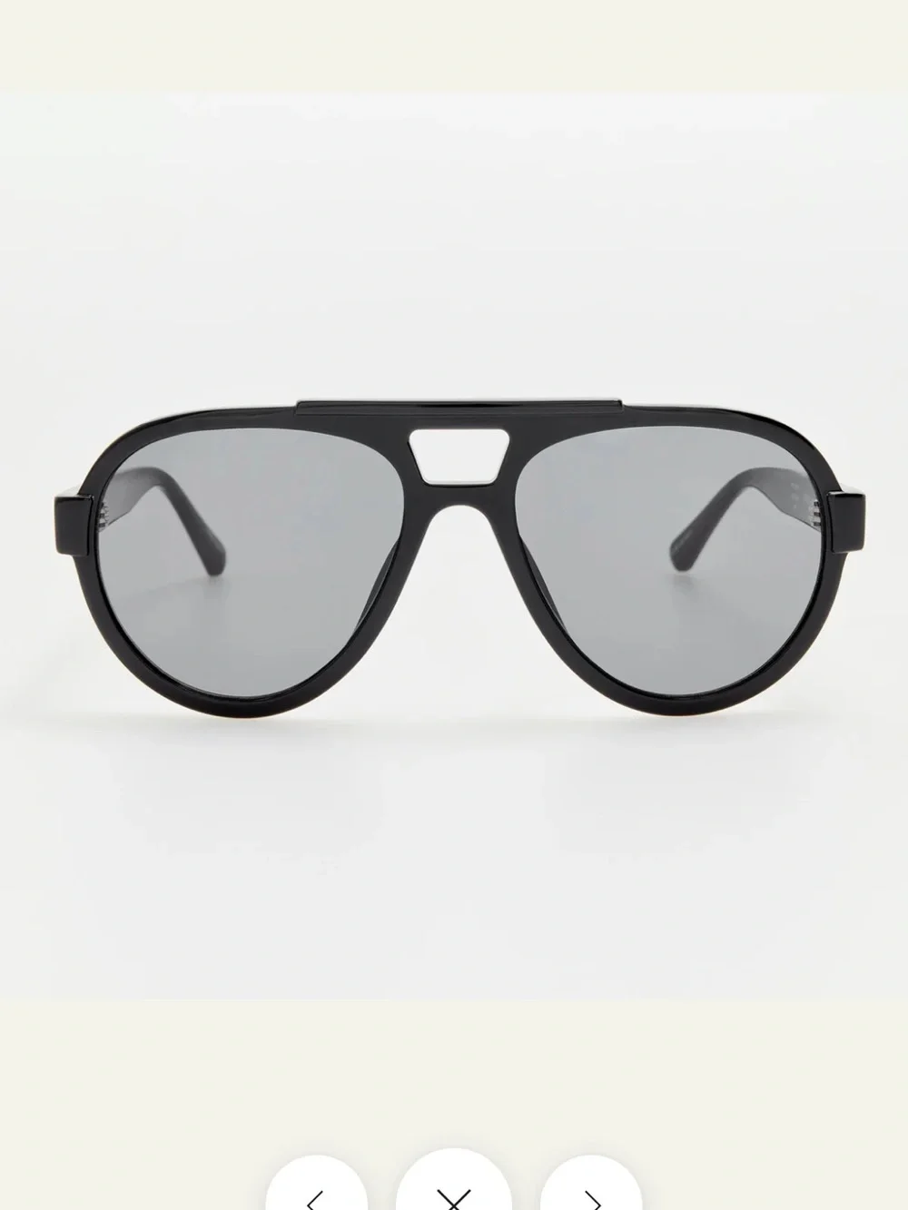 Linda Farrow + The Attico Jurgen Aviator Sunglasses - Designer Sunglasses